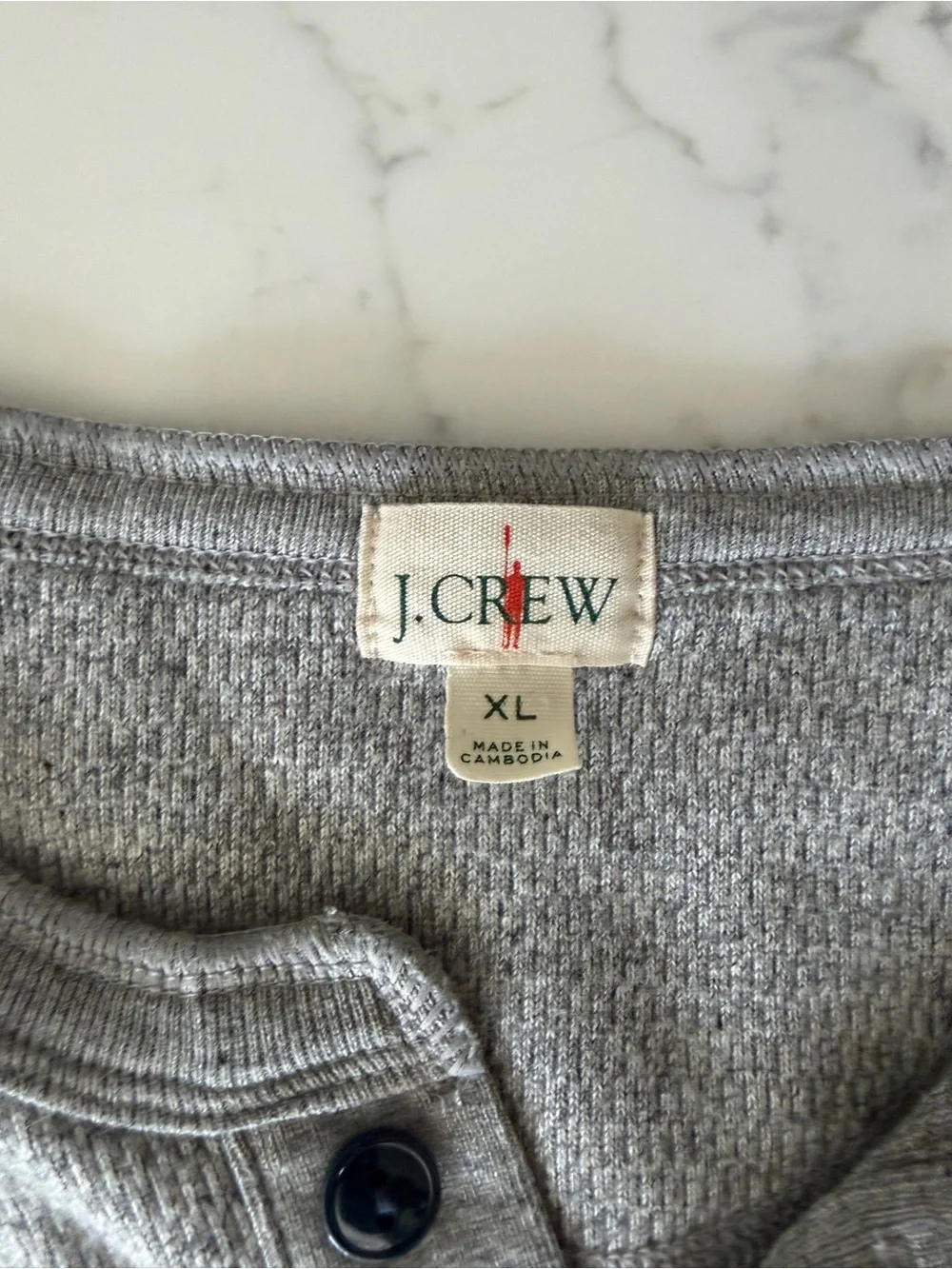 J. Crew Henley long sleeve 100% cotton- XL